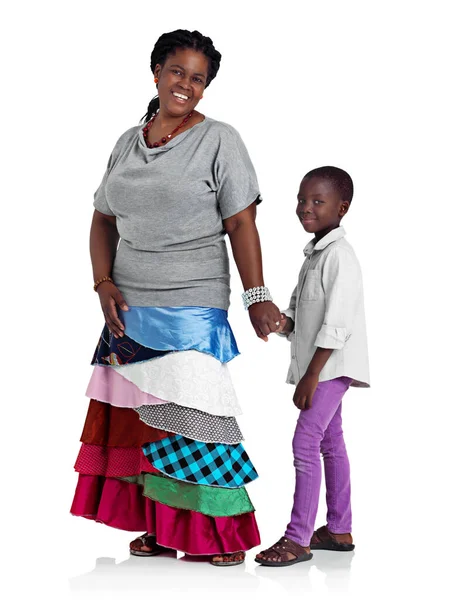 Olumlu Bir Örnekle Öncülük Ediyor Afrikalı Bir Kadın Küçük Kızının — Stok fotoğraf