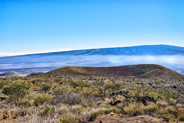 Utdöda Vulkankratrar Vid Mouna Loa Hawaii Världens Största Vulkan Mauna — Stockfoto
