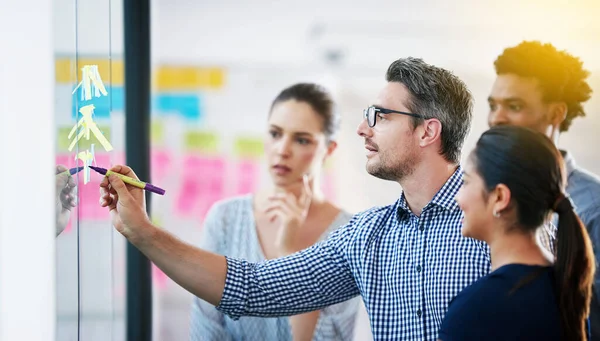 Time Strategy Meeting Group Colleagues Having Meeting Boardroom — Stock Photo, Image