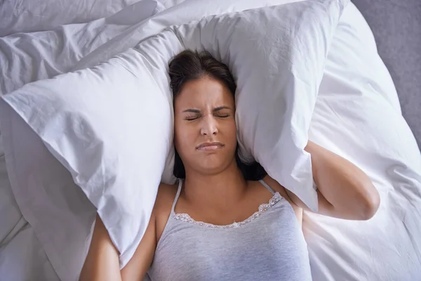 Have Get Young Woman Struggling Wake — Stock Photo, Image