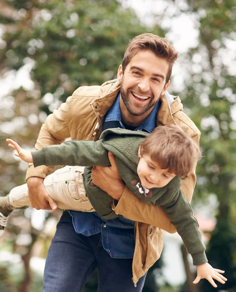 Han Min Pappa Och Bästa Vän Far Och Son Njuter — Stockfoto