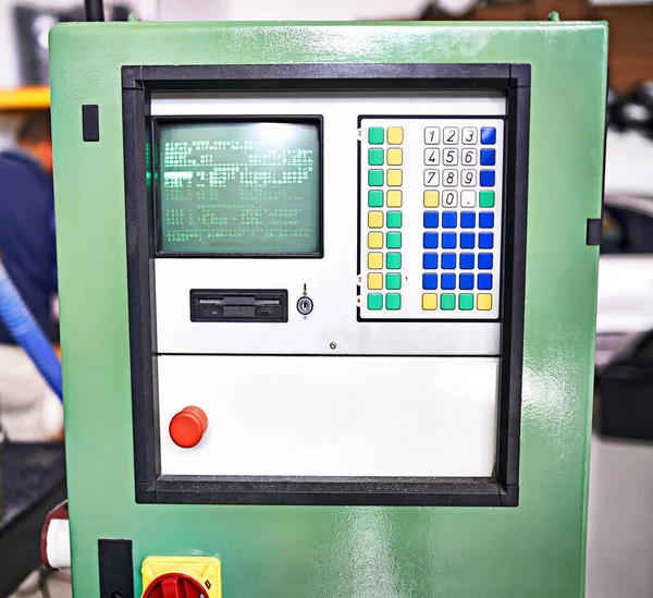 Its Perfect Working Condition Closeup Shot Control Panel Piece Factory — Stock Photo, Image