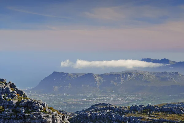 Table Mountain scenics. Table Mountain in the Western Cape, South Africa