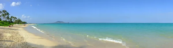 Ein Foto Vom Strand Des Paradieses Lanikai Beach Oahu Hawaii — Stockfoto