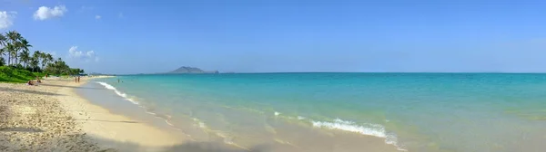 Una Foto Spiaggia Paradise Lanikai Beach Oahu Hawaii — Foto Stock