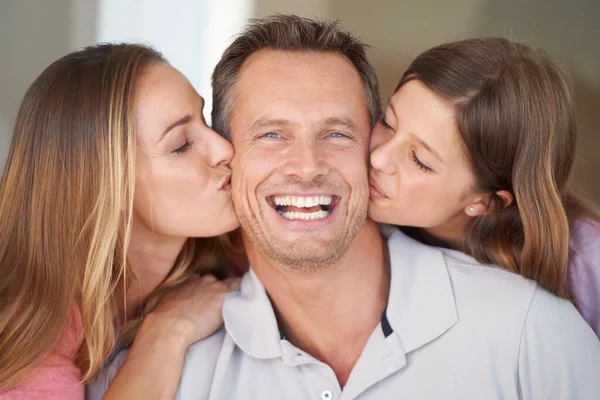 Ele Concordou Que Melhores Presentes Vida Eram Gratuitos Uma Família — Fotografia de Stock
