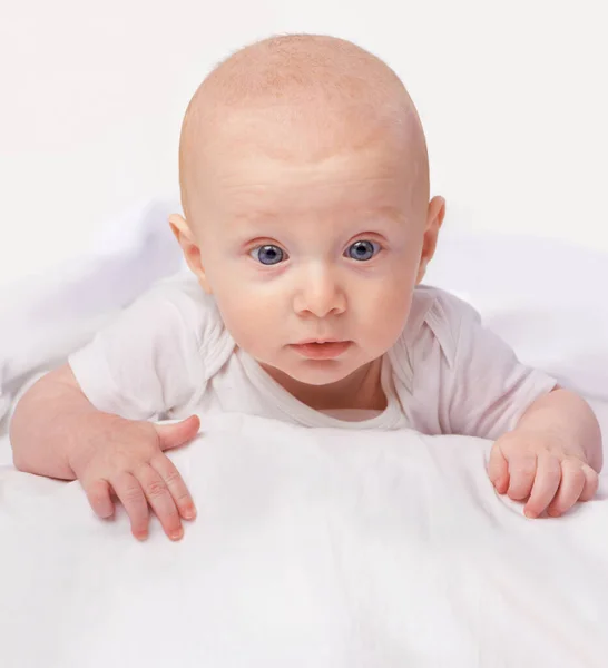 Wereld Heeft Vele Wonderen Voor Zich Een Schattige Baby Jongen — Stockfoto