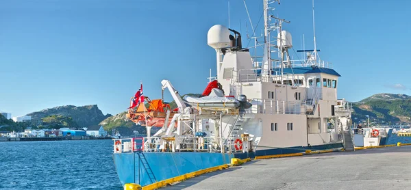 Explorez Côte Bodo Navire Dans Port Bodo Norvège — Photo