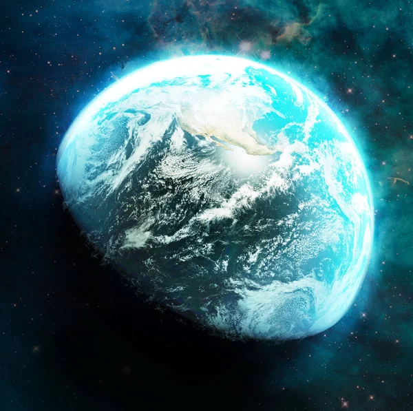 Planeta Terra Planeta Terra Mostrando Continentes Americanos All Design Nesta — Fotografia de Stock