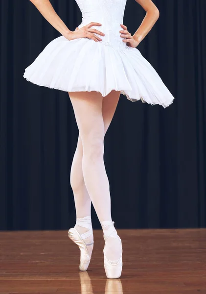 Bailarina Ballet Teatro Para Una Actuación Danza Entrenamiento Para Una — Foto de Stock