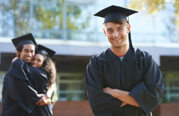 Estábamos Listos Para Mundo Real Aire Libre Los Estudiantes Día — Foto de Stock