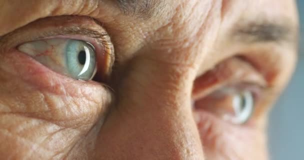 Personas Mayores Ojos Mujeres Pensando Memoria Jubilación Fracaso Pérdida Dolor — Vídeos de Stock