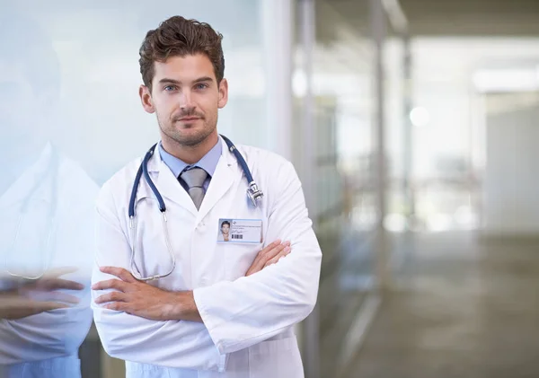 Vertrauen Sie Mir Ich Bin Arzt Ein Hübscher Junger Arzt — Stockfoto