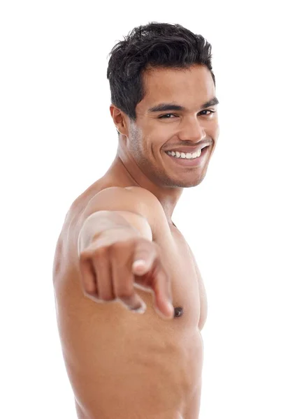 Hes Got Smile You Portrait Happy Handsome Young Man — Stock Photo, Image