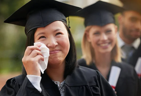 Take Pride How Far You Have Come Ecstatic Young Graduate — Stock Photo, Image