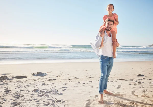 Happy Láska Pláž Otcem Dívkou Dovolenou Cancúnu Cestování Léto Wellness — Stock fotografie