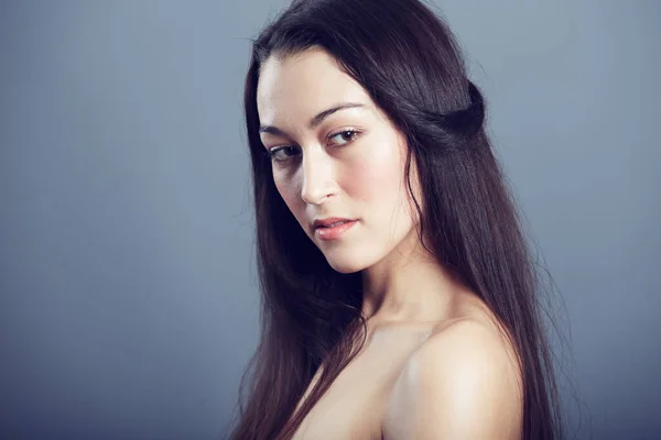 Een Sexy Brunette Die Weet Wat Wil Portret Van Een — Stockfoto