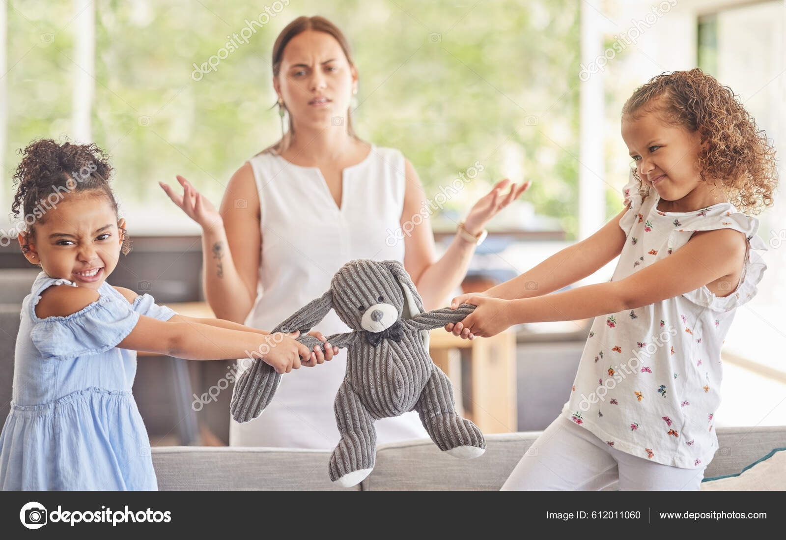 depositphotos 612011060 stock photo toys fight kids angry children