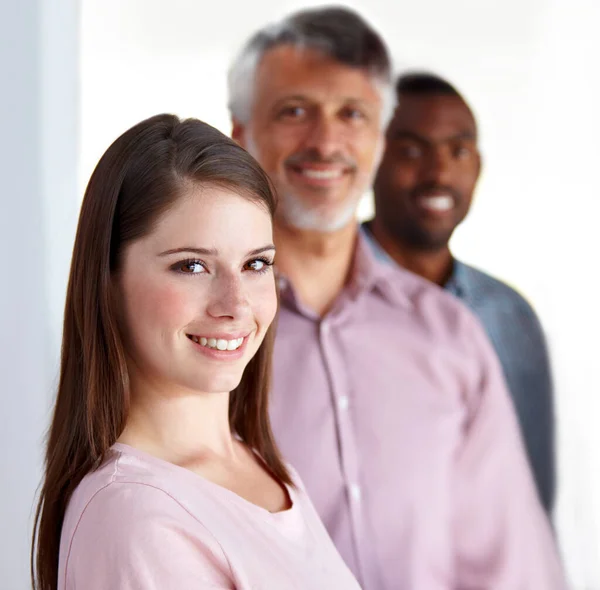 Ich Fühle Mich Als Teil Dieses Teams Porträt Einer Attraktiven — Stockfoto