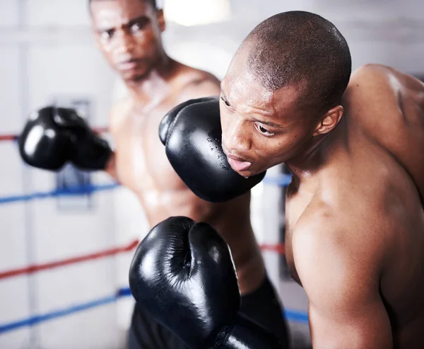 Von Diesem Wird Nicht Wieder Aufstehen Ein Afrikanisch Amerikanischer Boxer — Stockfoto