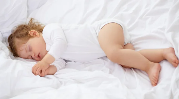 Bambini Hanno Bisogno Molto Sonno Adorabile Bambino Che Dorme Camera — Foto Stock