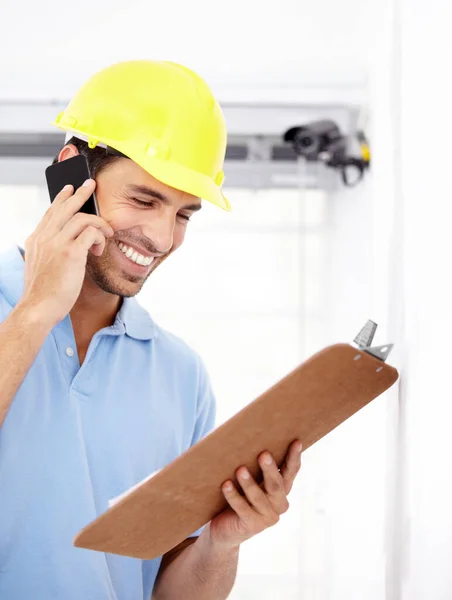 All Safe Secure Handsome Young Man Installing Security Camera — Stock Photo, Image