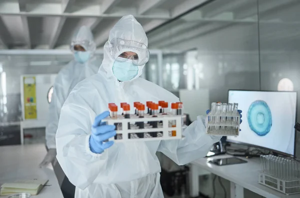 Tıbbi Çözüm Bulmak Için Laboratuvar Bilim Virüs Dna Kan Örnekleri — Stok fotoğraf