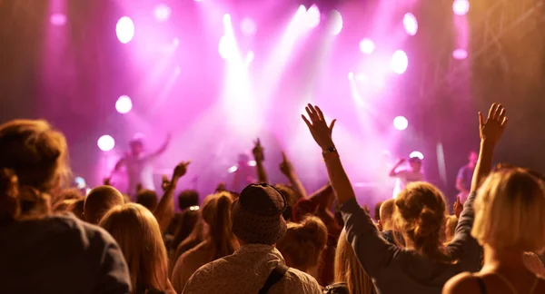 Ben Klaar Rocken Lichten Een Concertshow — Stockfoto