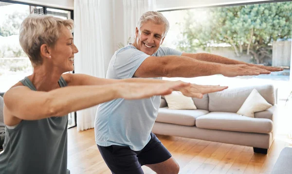 Fitness Ruhestand Und Paarhocken Kanada Für Senioren Körper Wohlbefinden Und — Stockfoto