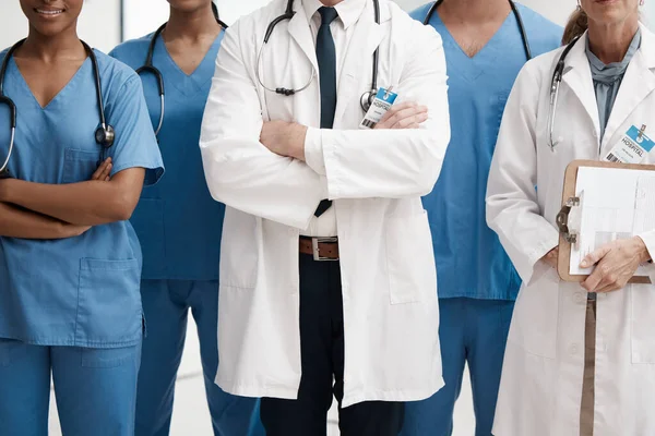 Travail Équipe Médical Médecins Services Santé Professionnels Hôpital Clinique Chirurgie — Photo