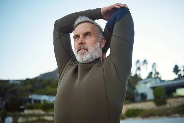 Plaj Sörfü Dostum Avustralya Emeklilik Tatilinde Vücut Geliştirme Sağlık Sağlıklı — Stok fotoğraf