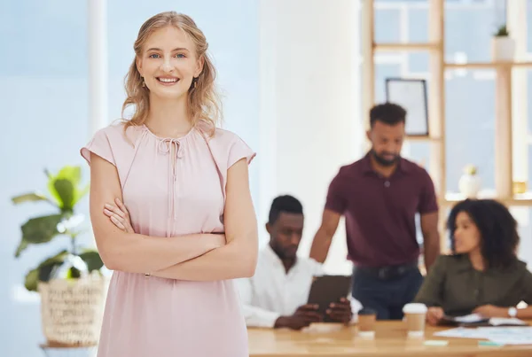 Líder Negócios Startup Chefe Mulher Empoderamento Escritório Com Igualdade Liderança — Fotografia de Stock