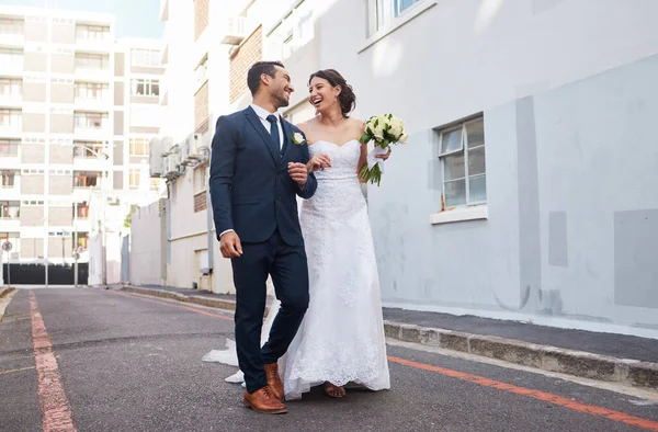 Être Profondément Aimé Par Quelqu Donne Force Beau Couple Marchant — Photo