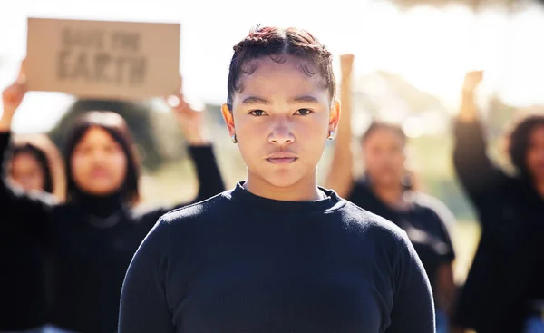 Ingen Underkastelse Til Dilettanter Gruppe Mennesker Der Protesterer Mod Klimaændringer - Stock-foto