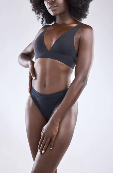 Portrait Black Woman Beauty Body Fit Stock Photo 320750693