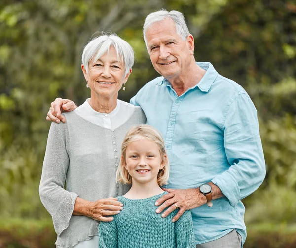 Parenthood Fun Being Grandparents Even More Fun Senior Couple Standing — Stock Photo, Image