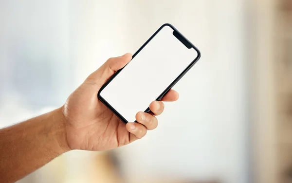 Meu Diário Pessoal Empresário Irreconhecível Usando Telefone Escritório Trabalho — Fotografia de Stock