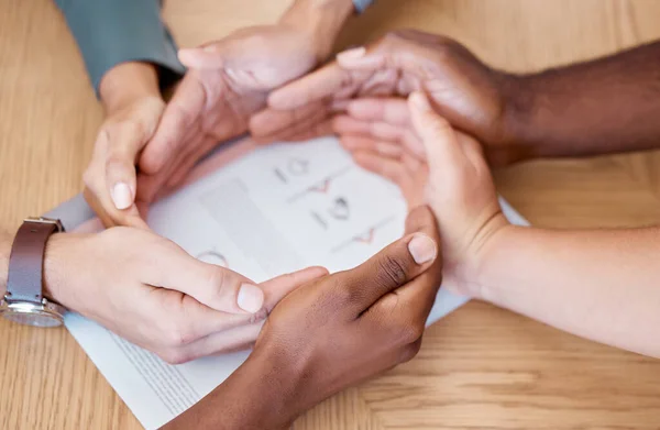 Kreis Hände Und Vielfalt Für Unternehmerische Solidarität Unterstützung Und Teamarbeit — Stockfoto
