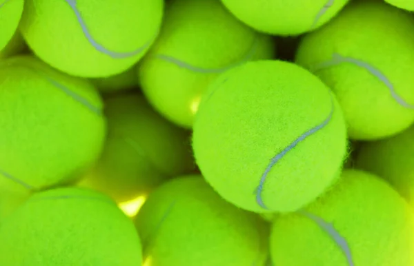 Verde Allettante Campo Tennis Vuoto Palline Tennis Durante Giorno — Foto Stock