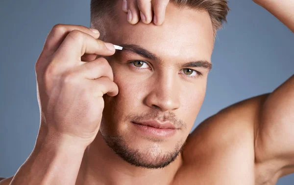 Healthy Men Practice Self Care Studio Shot Handsome Young Man — Stock Photo, Image