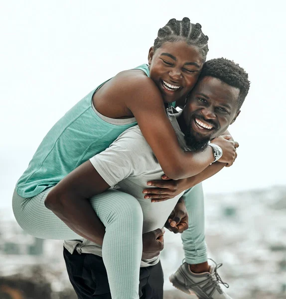 You Can Count Support Young Man Giving His Friend Piggyback — Stock Photo, Image