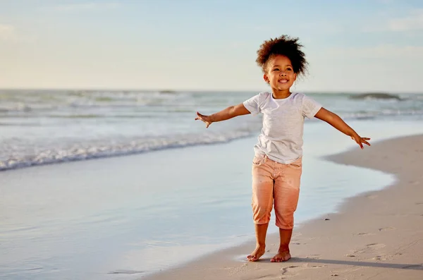 Our Baby Girl Adorable Head Toe Adorable Little Girl Having — Stock Photo, Image