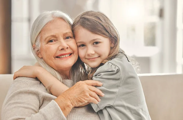 Grandparents Love Other Grandma Spending Time Her Grandchild Home — Stock Photo, Image