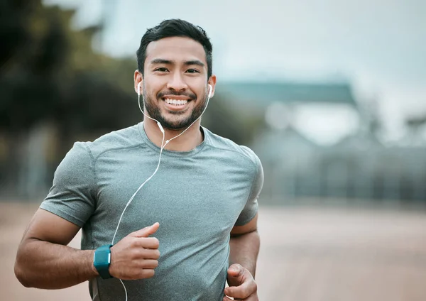 Una Gran Manera Despejar Cabeza Joven Que Correr Por Mañana —  Fotos de Stock