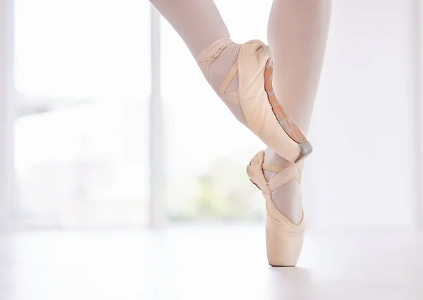 Día Vida Bailarín Unos Bailarines Ballet Puntean Zapatos — Foto de Stock