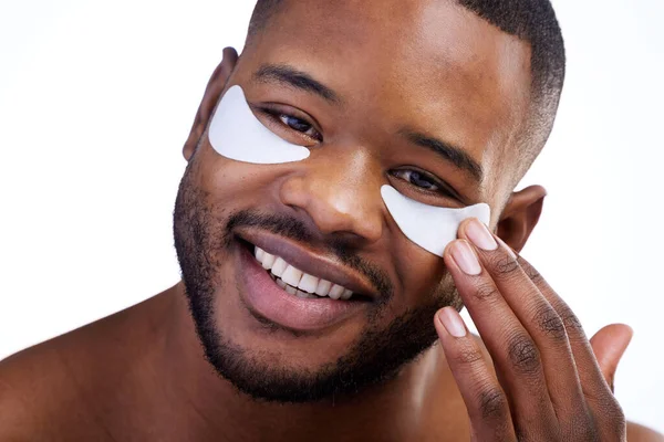 Prevenção Melhor Que Cura Estúdio Retrato Jovem Bonito Vestindo Sob — Fotografia de Stock