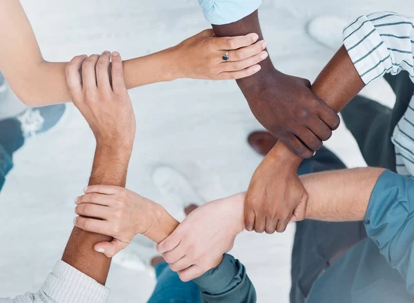 Wrist Hands Team Building Business People Support Diversity Group Collaboration — Stock Photo, Image