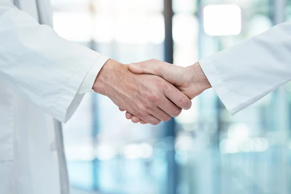 Stretta Mano Riunioni Medici Lavoro Squadra Partnership Collaborazione Supporto Successo — Foto Stock