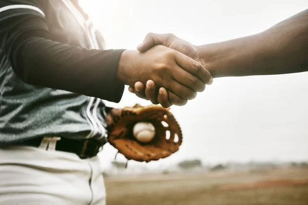 Baseball Fitness Zoom Aperto Mão Para Treinamento Bem Estar Jogo — Fotografia de Stock