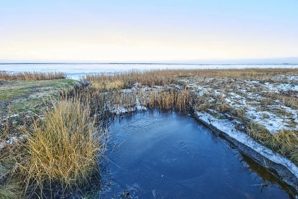 Danish Winter Landscape Coast Kattegat Photos Danish Winter Coast Kattegat — 스톡 사진